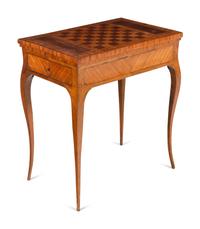 A Louis XV Kingwood Tric-Trac Table