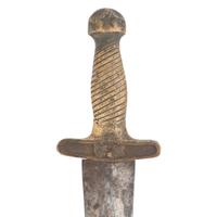 Confederate "CS and Star" Short Sword with Scabbard