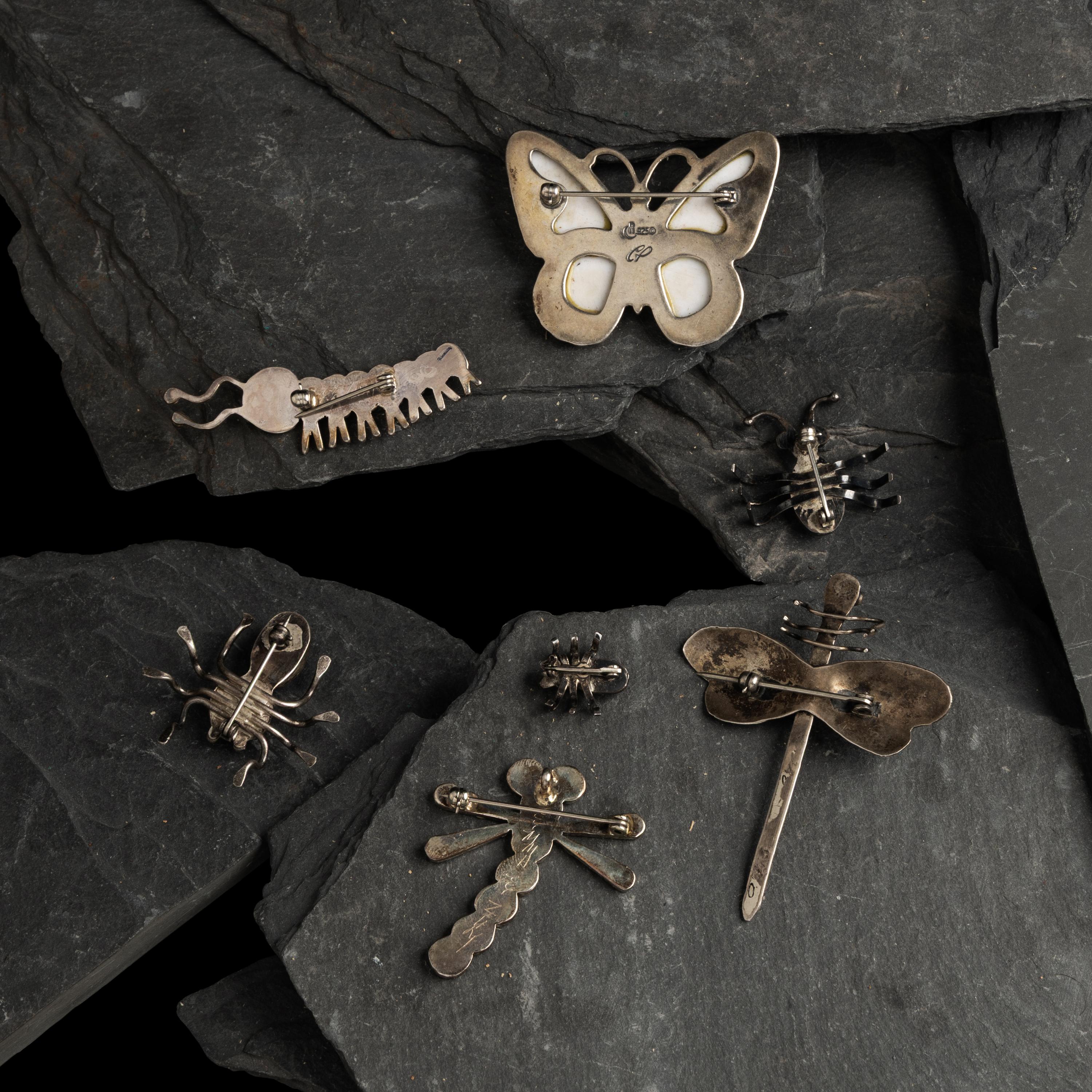 Navajo, Zuni, and Southwestern-style Insect Pins / Pendants