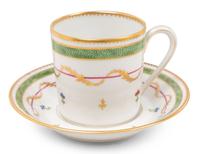 A Haviland Limoges Vieux Paris Porcelain Dinner Service Retailed by Tiffany and Co.