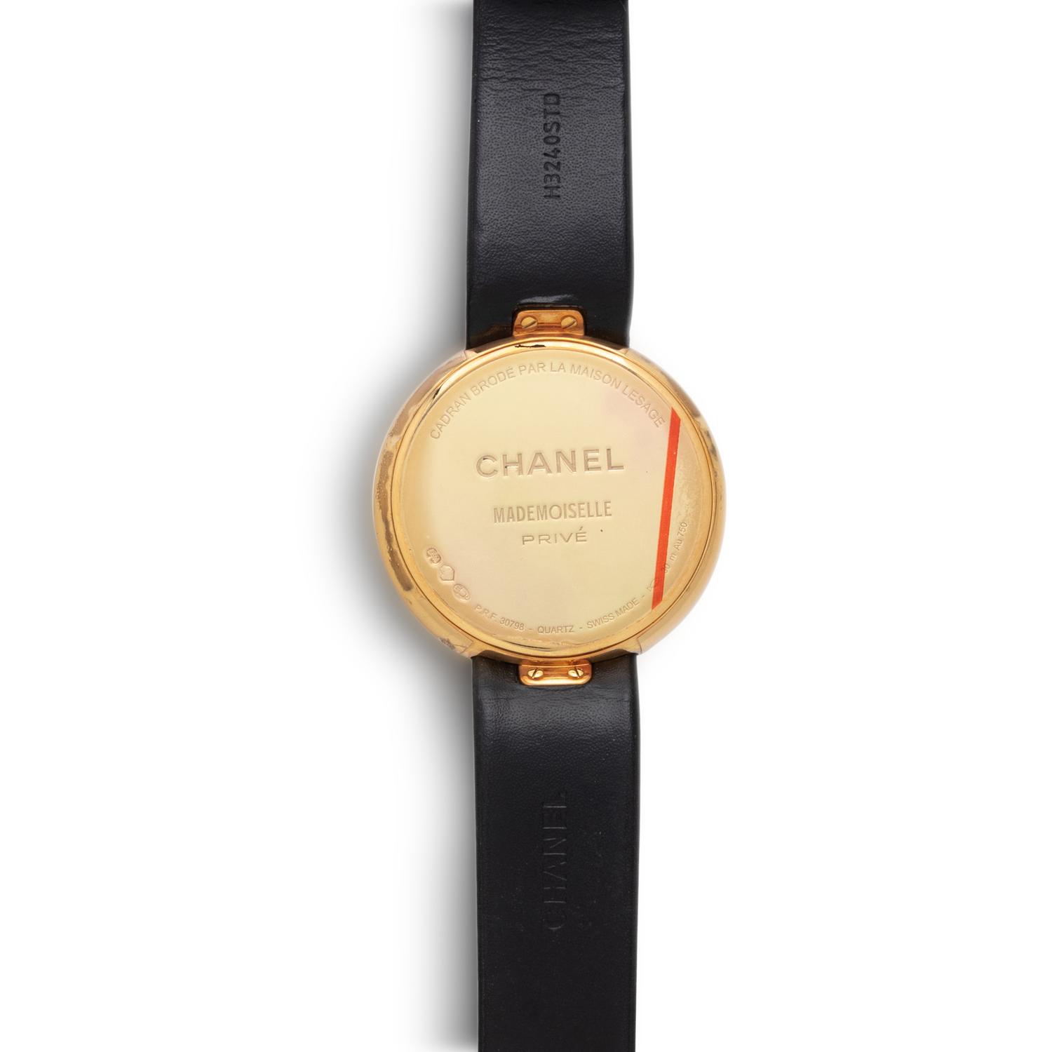 CHANEL, REF. H3822 18K YELLOW GOLD 'MADEMOISELLE PRIVÉ' WATCH