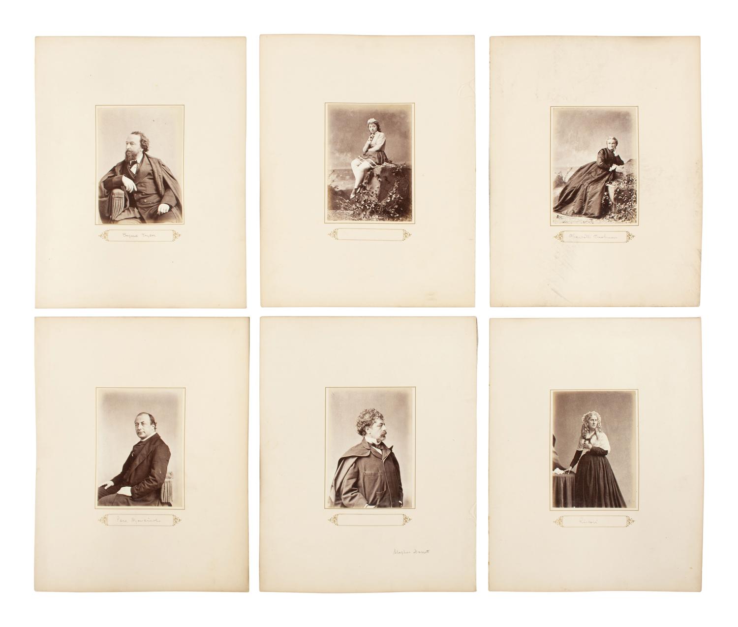 [EARLY PHOTOGRAPHY] Photographs of 19th century politicians, abolitionists, authors, and performers