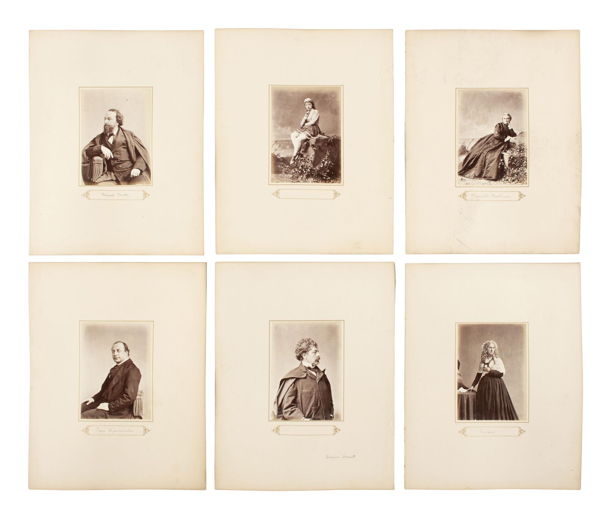 [EARLY PHOTOGRAPHY] Photographs of 19th century politicians, abolitionists, authors, and performers