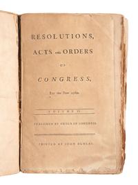 Journals of Congress. Philadelphia: Folwell's Press, David C. Claypoole, John Dunlap and New York : John Patterson, 1782-1801.