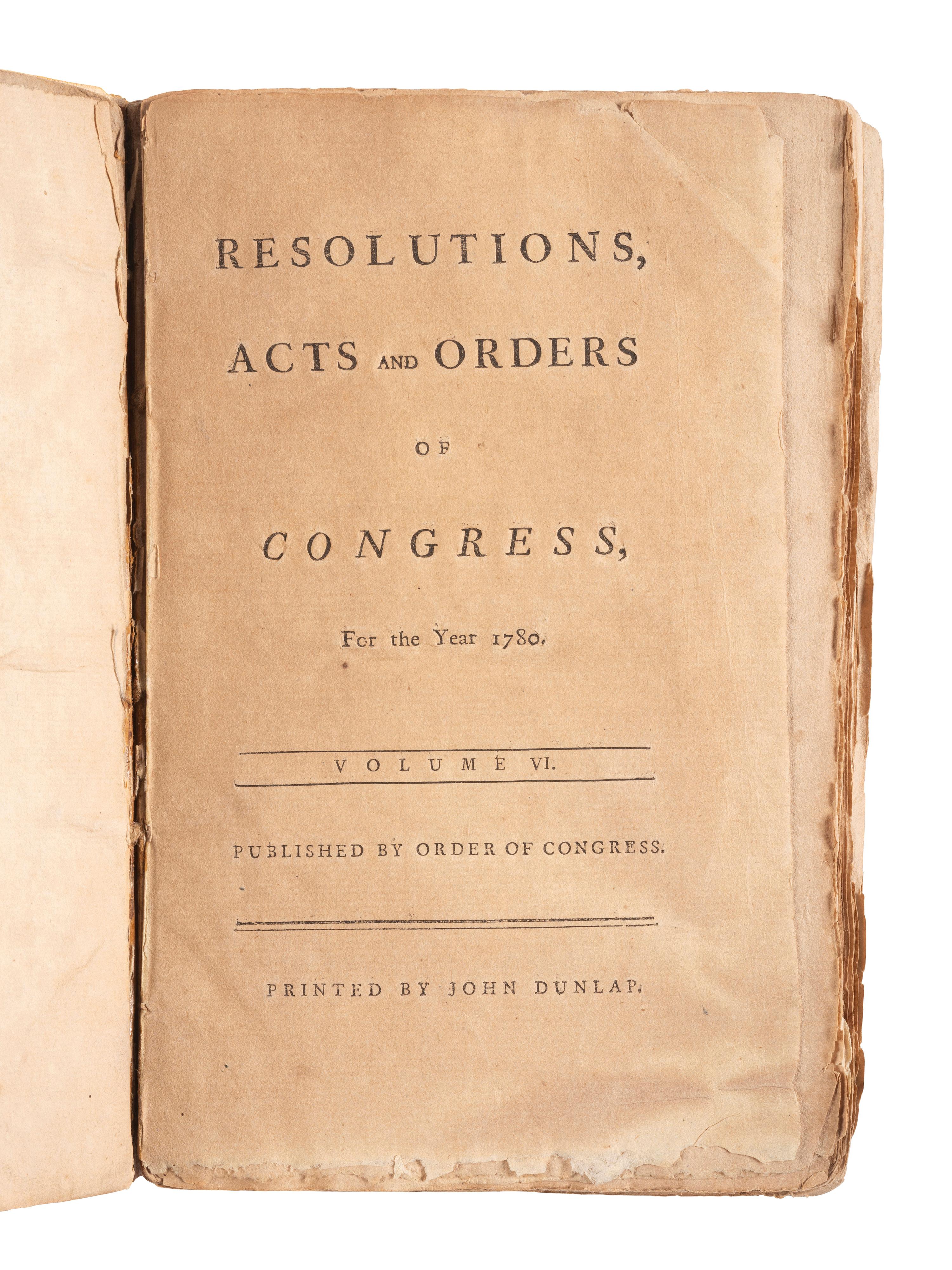 Journals of Congress. Philadelphia: Folwell's Press, David C. Claypoole, John Dunlap and New York : John Patterson, 1782-1801.