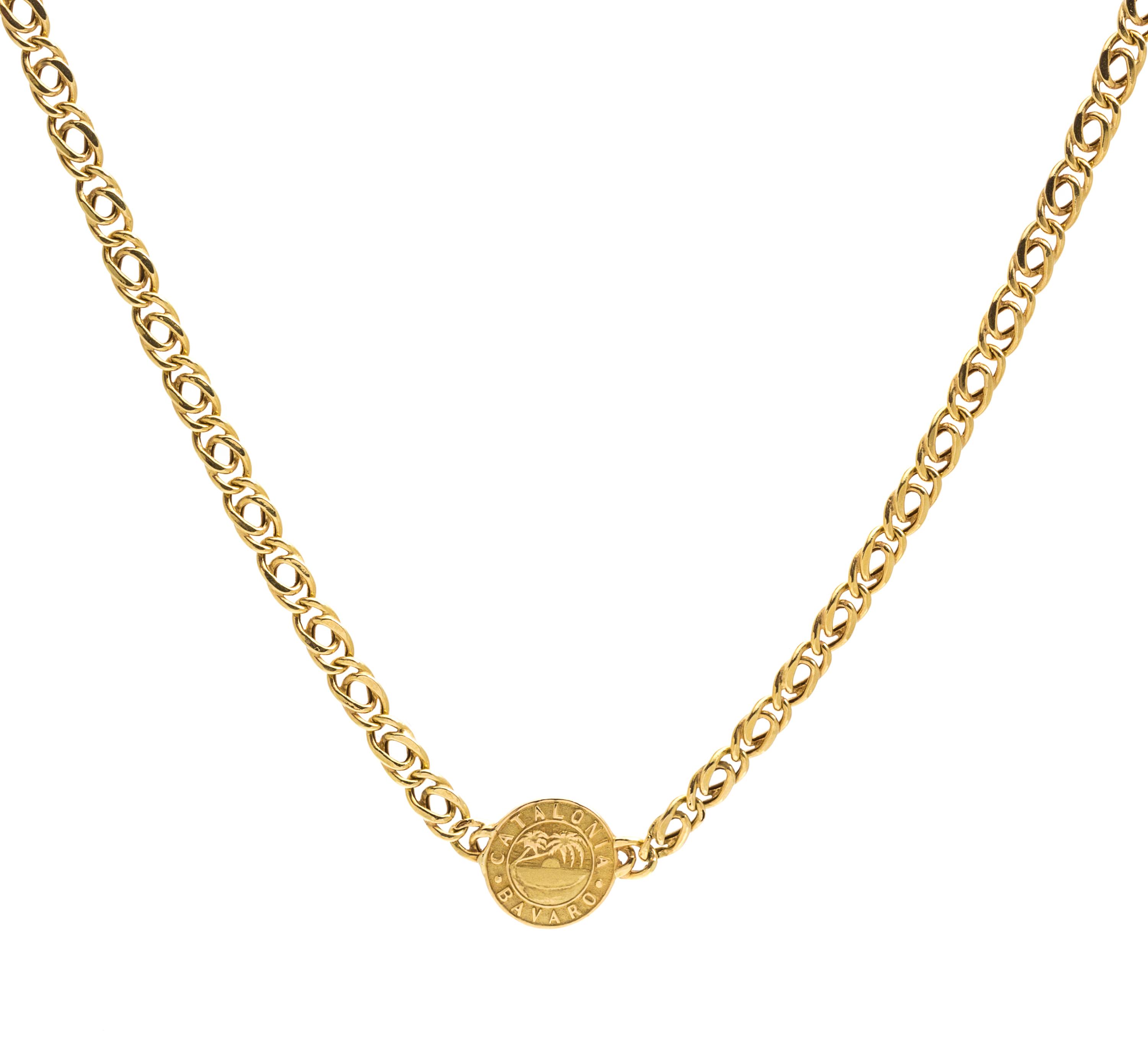 An 18 Karat Yellow Gold Demi Parure, 7.70 dwts.