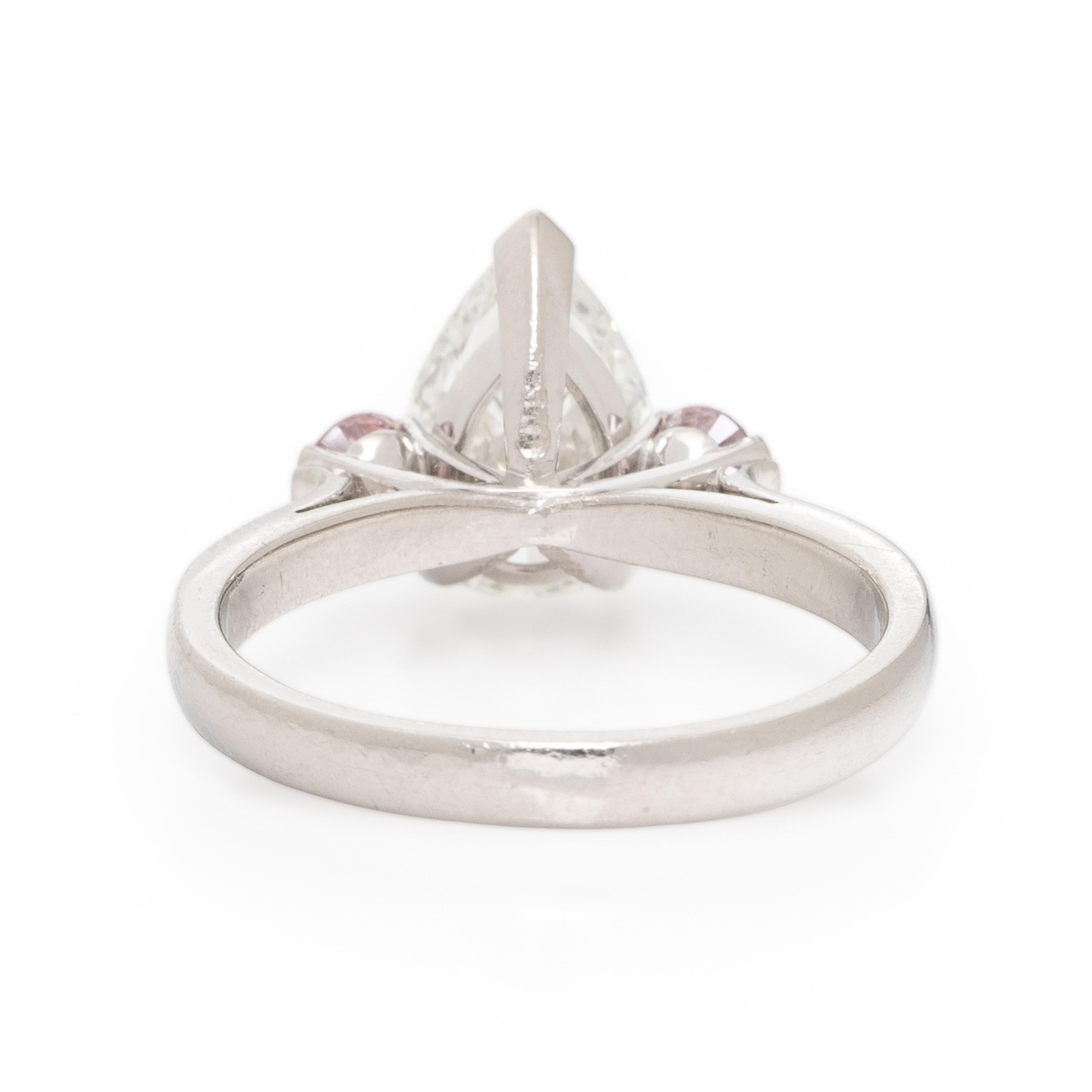 Bunda, Diamond, Pink Diamond, and Platinum Ring