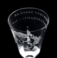 A Dutch Engraved Wine Glass