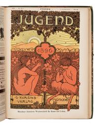 Hirth, Georg (1841-1916), editor. Jugend: Münchner illustrierte Wochenschrift für Kunst und Leben . Munich and Leipzig: G. Hirth's Kunstverlag, 1896-1900.