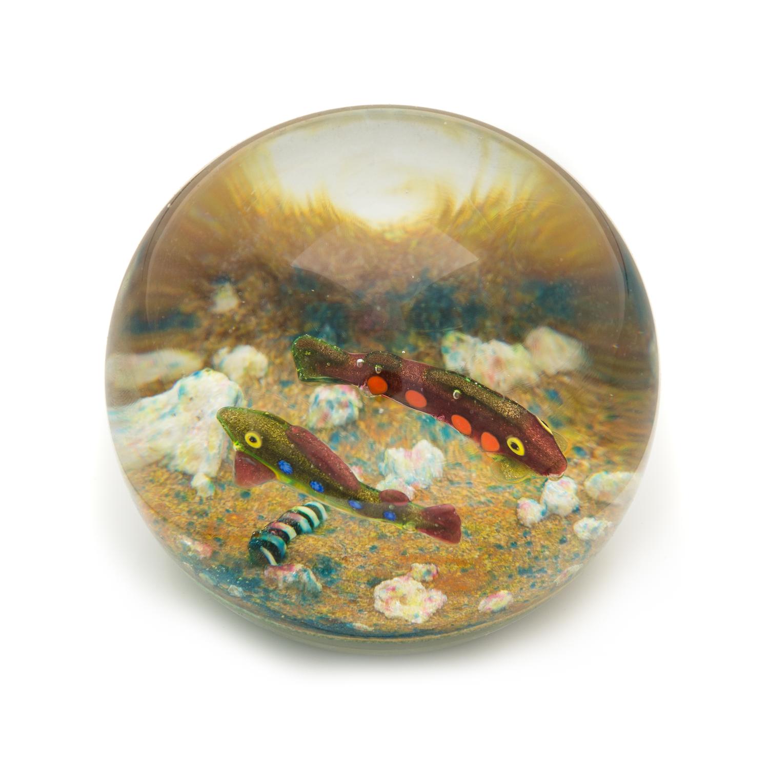 Paul Ysart, (Spanish, 1904-1991), a three-dimensional fish paperweight