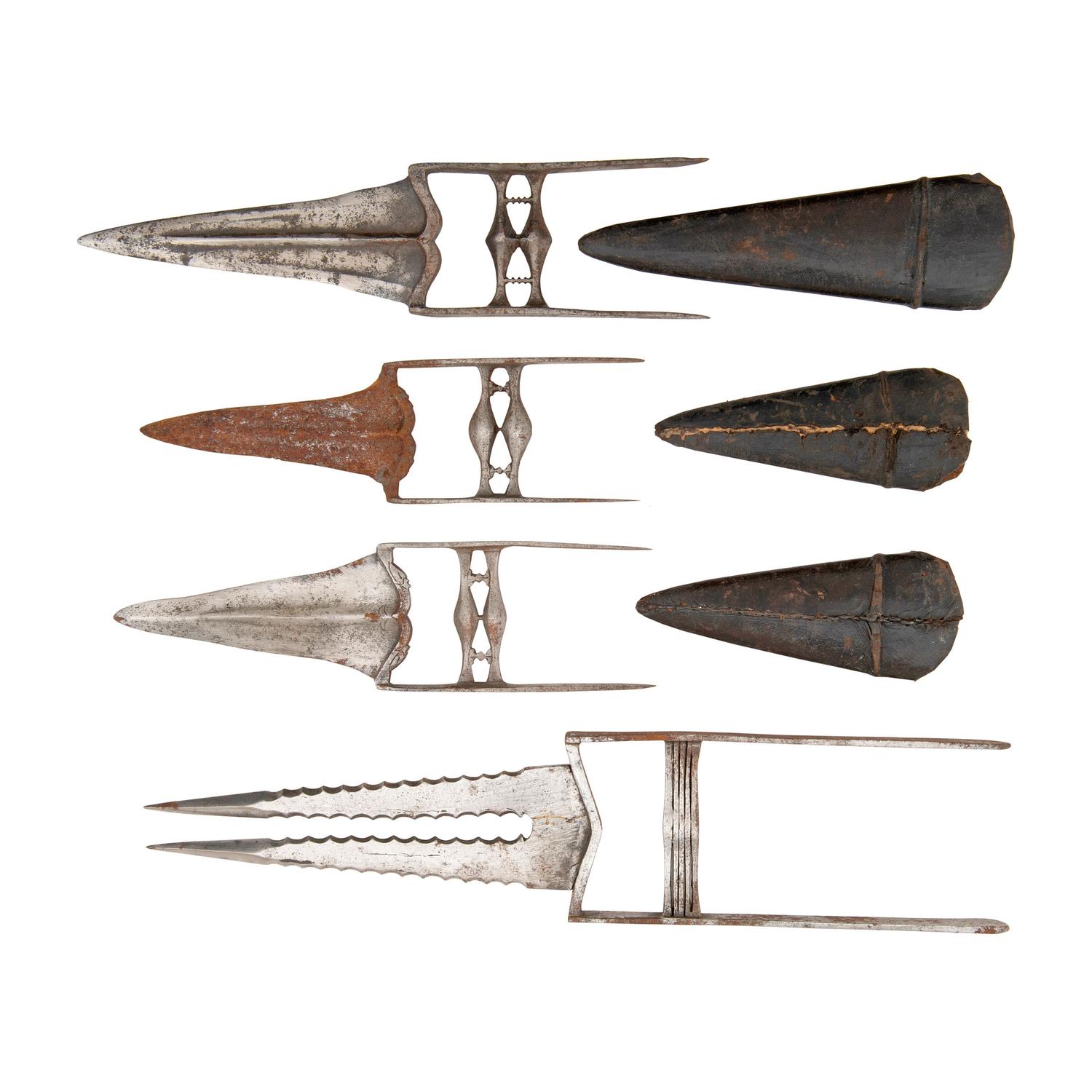 Lot of 4 Indian Katar Daggers