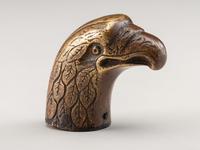 [CIVIL WAR]. Likely pre-war ornate brass eagle head saddle pommel.