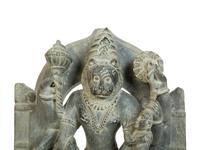 A Carved Stone Sculpture of Lord Narsinmha — 19th Century