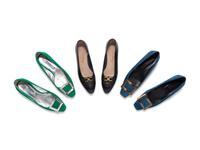 Three Pairs of Designer Shoes; One Roger Vivier, One Prada, One Salvatore Ferragamo, 2000-2010s