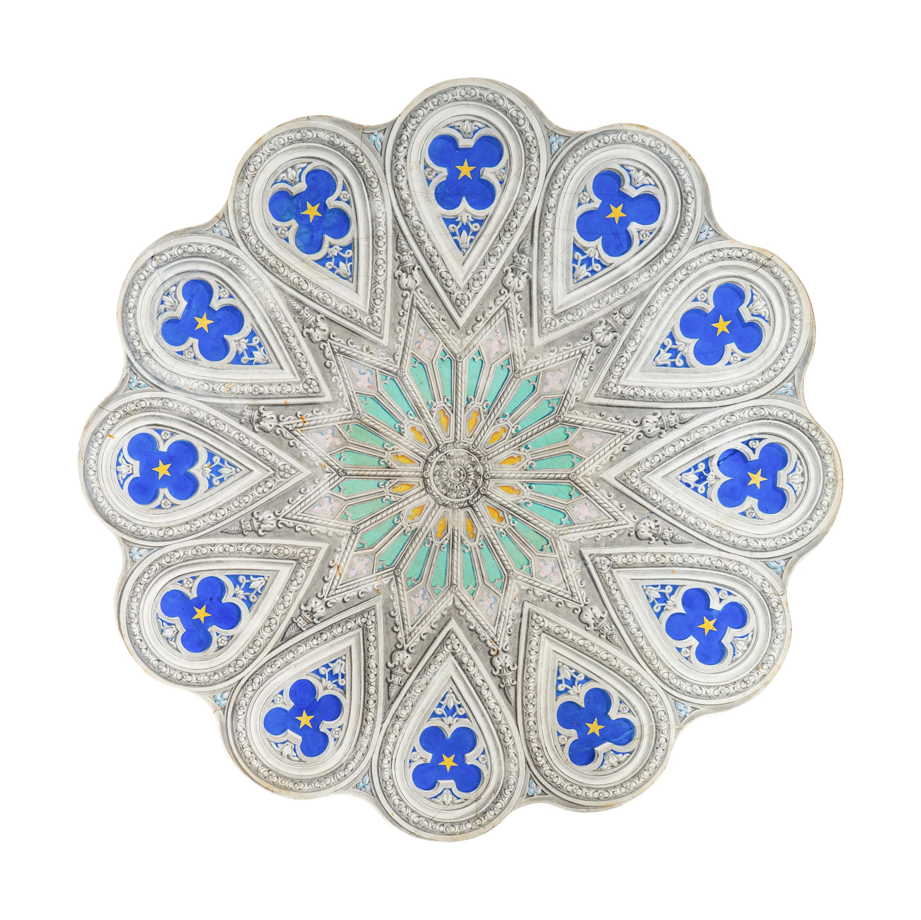 A Florentine Carved Giltwood and Scagliola Top Center Table