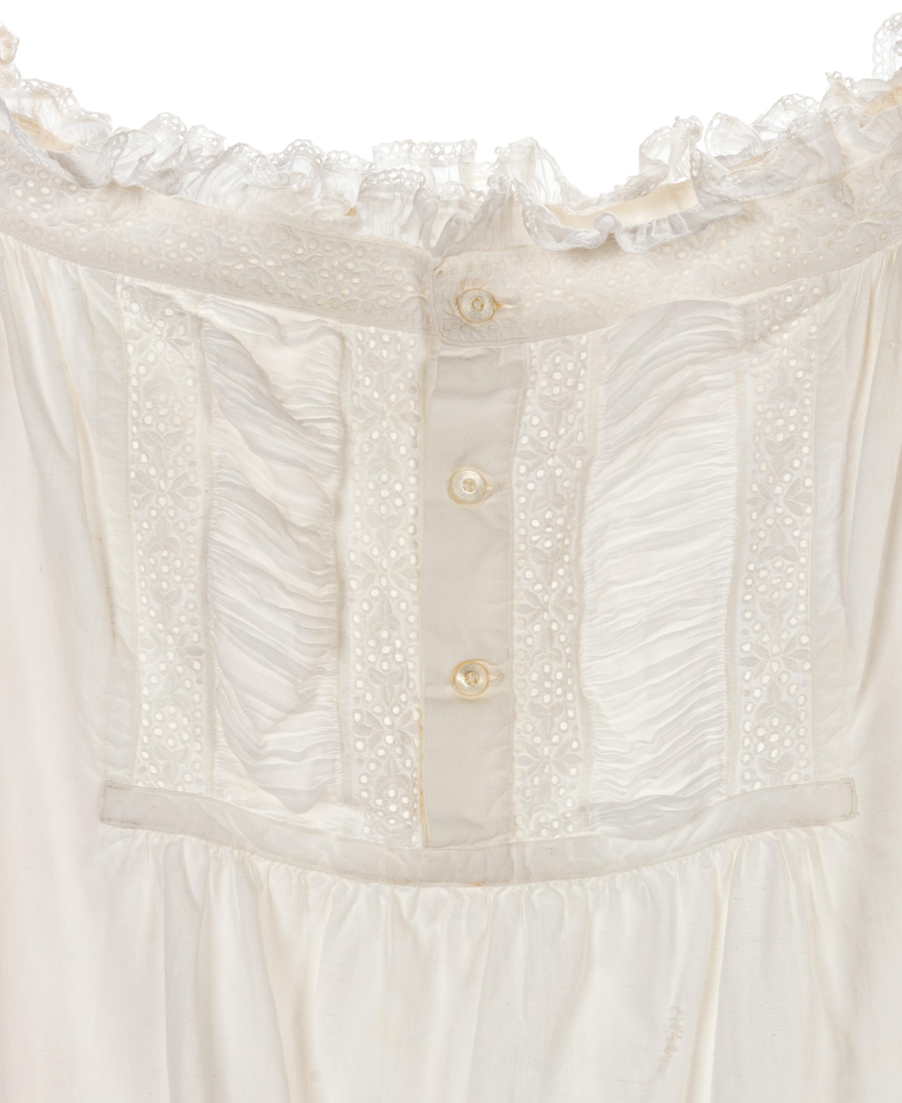 Collection of Nine Bed Jackets and Chemises, 1850-1900