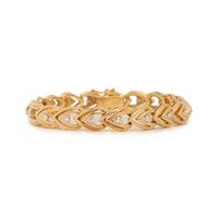YELLOW GOLD AND DIAMOND BRACELET
