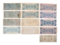 [CONFEDERATE - CURRENCY]. A large group of Confederate notes.