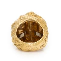 DAVID WEBB, YELLOW GOLD 'NUGGET' RING