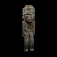 A Teotihuacan Greenstone Standing Figure