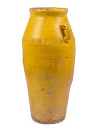 An Ochre-Glazed Pottery Jar