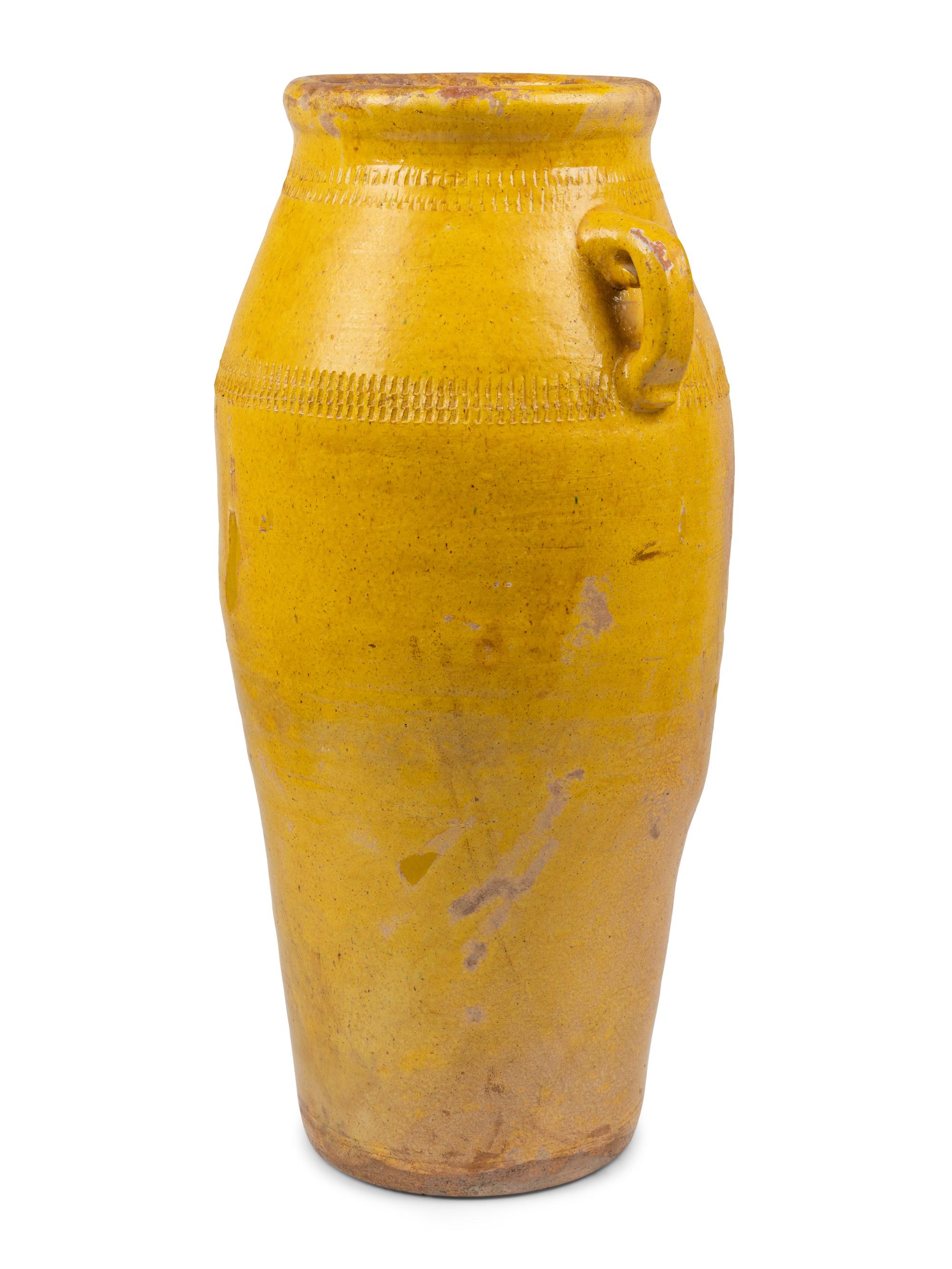 An Ochre-Glazed Pottery Jar