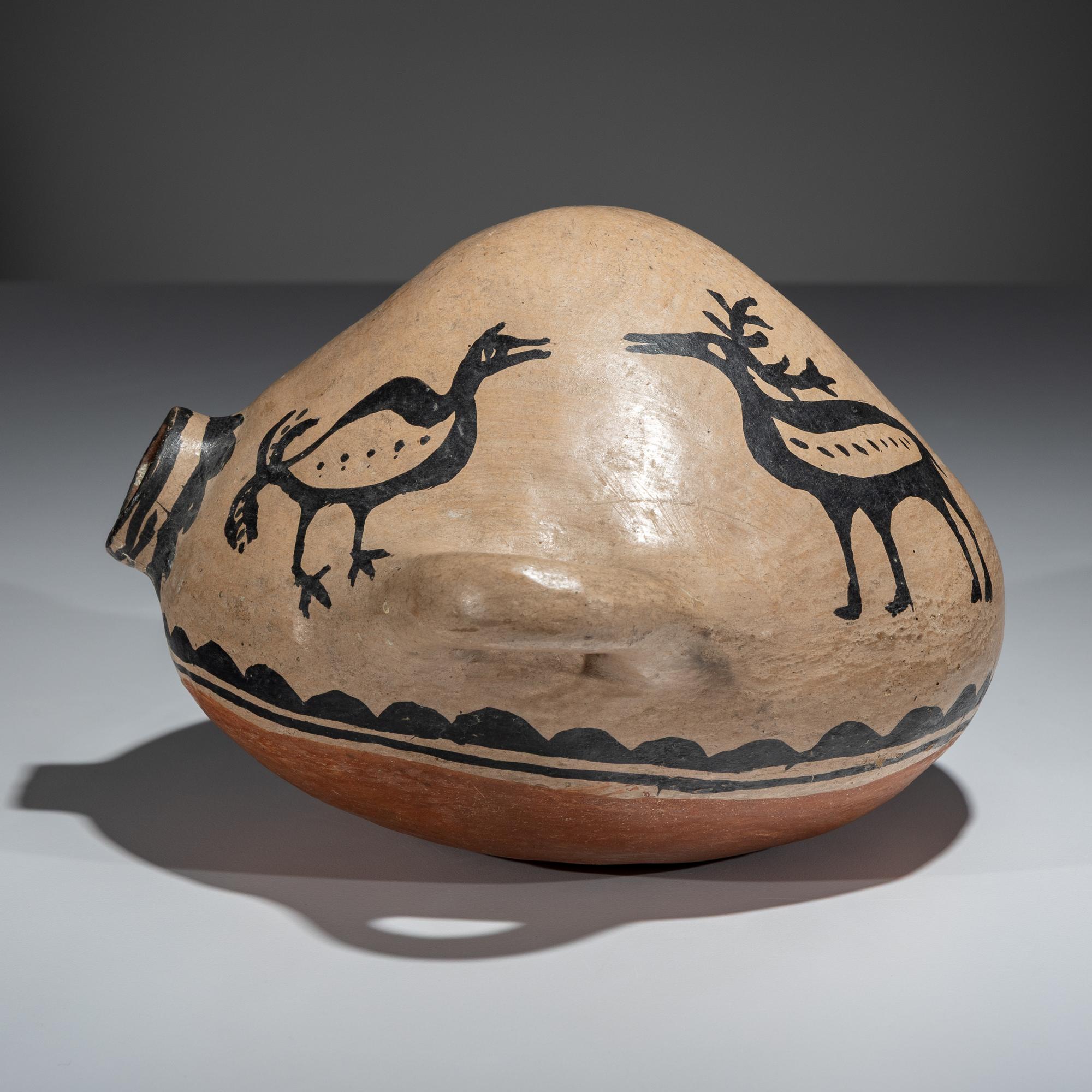 Cochiti Figural Pottery Canteen