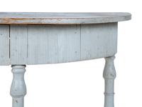 A Swedish Painted Demilune Console Table