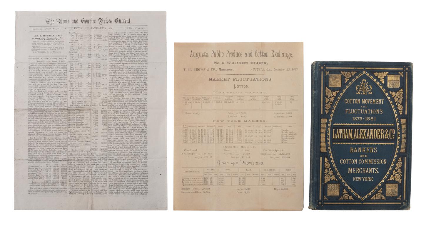 [POLITICS]. A diverse group of 19th-century ephemera, incl. politics, agriculture, and commerce.