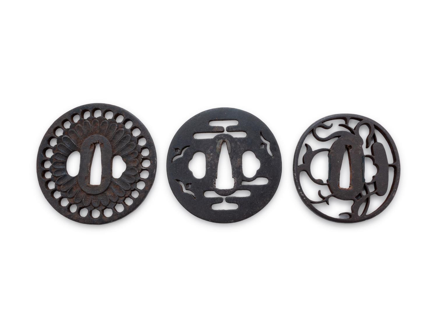 Ten Cast Iron Tsubas