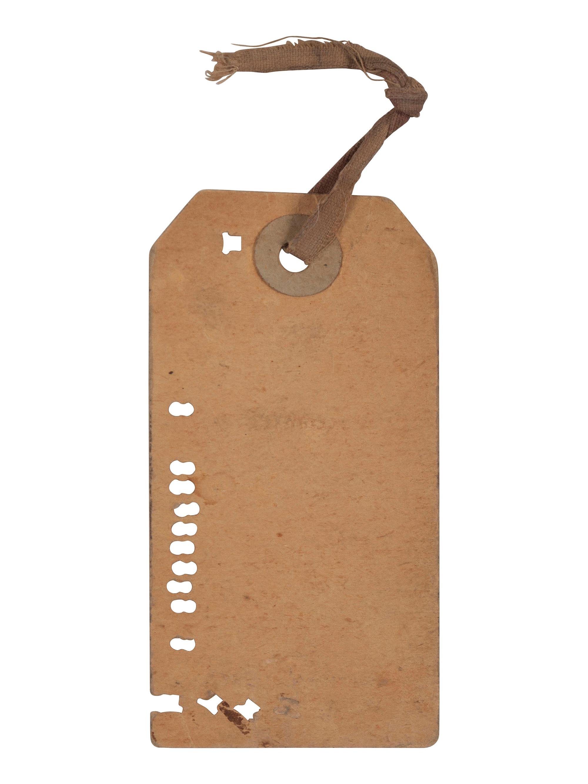 [NATIVE AMERICAN]. Indian reservation weekly ration card, 1905.