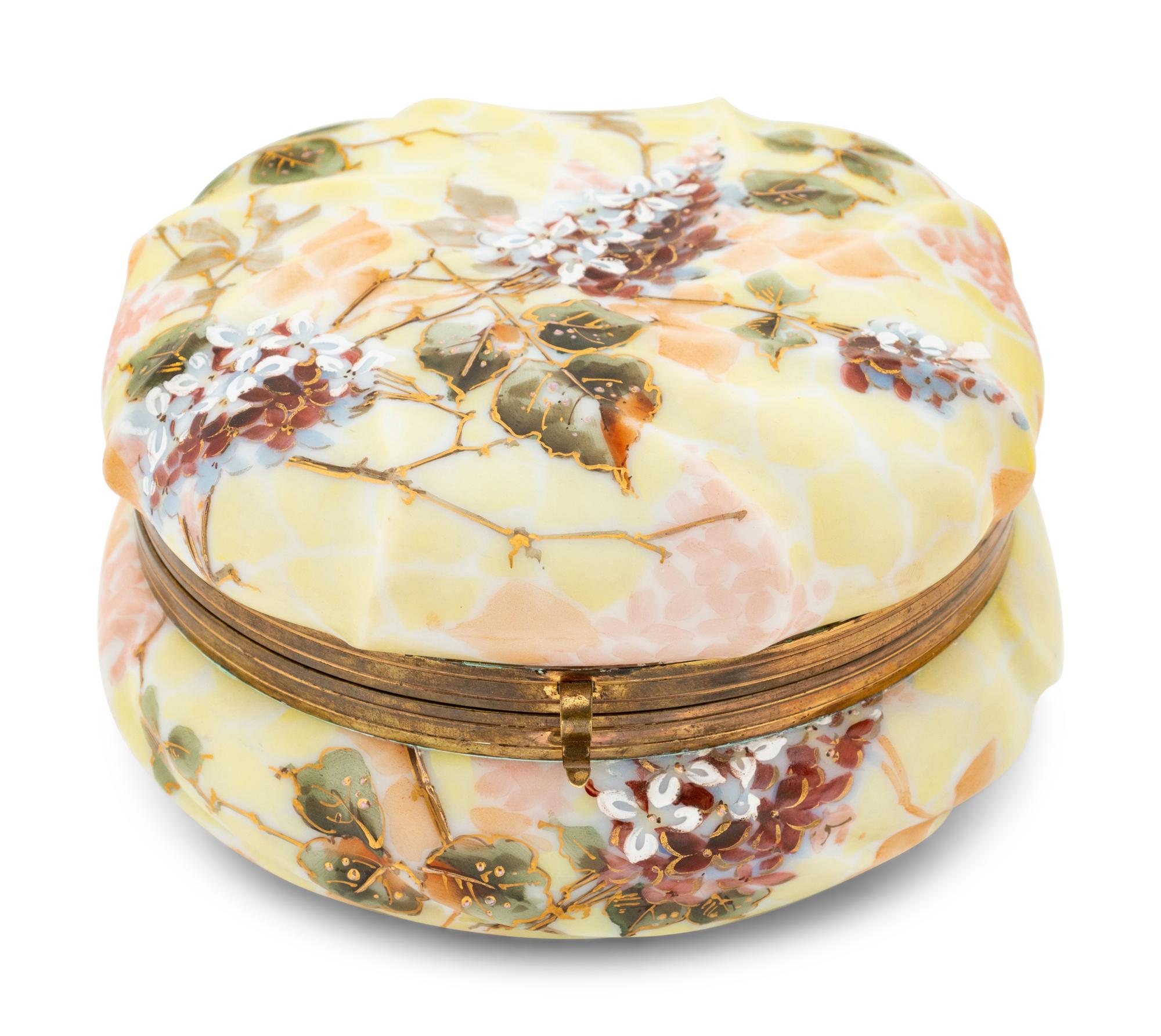 A Wavecrest Glass Dresser Box
