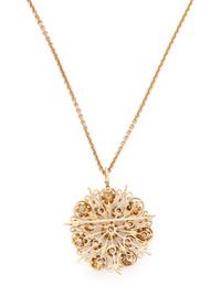 YELLOW GOLD AND DIAMOND PENDANT/BROOCH NECKLACE