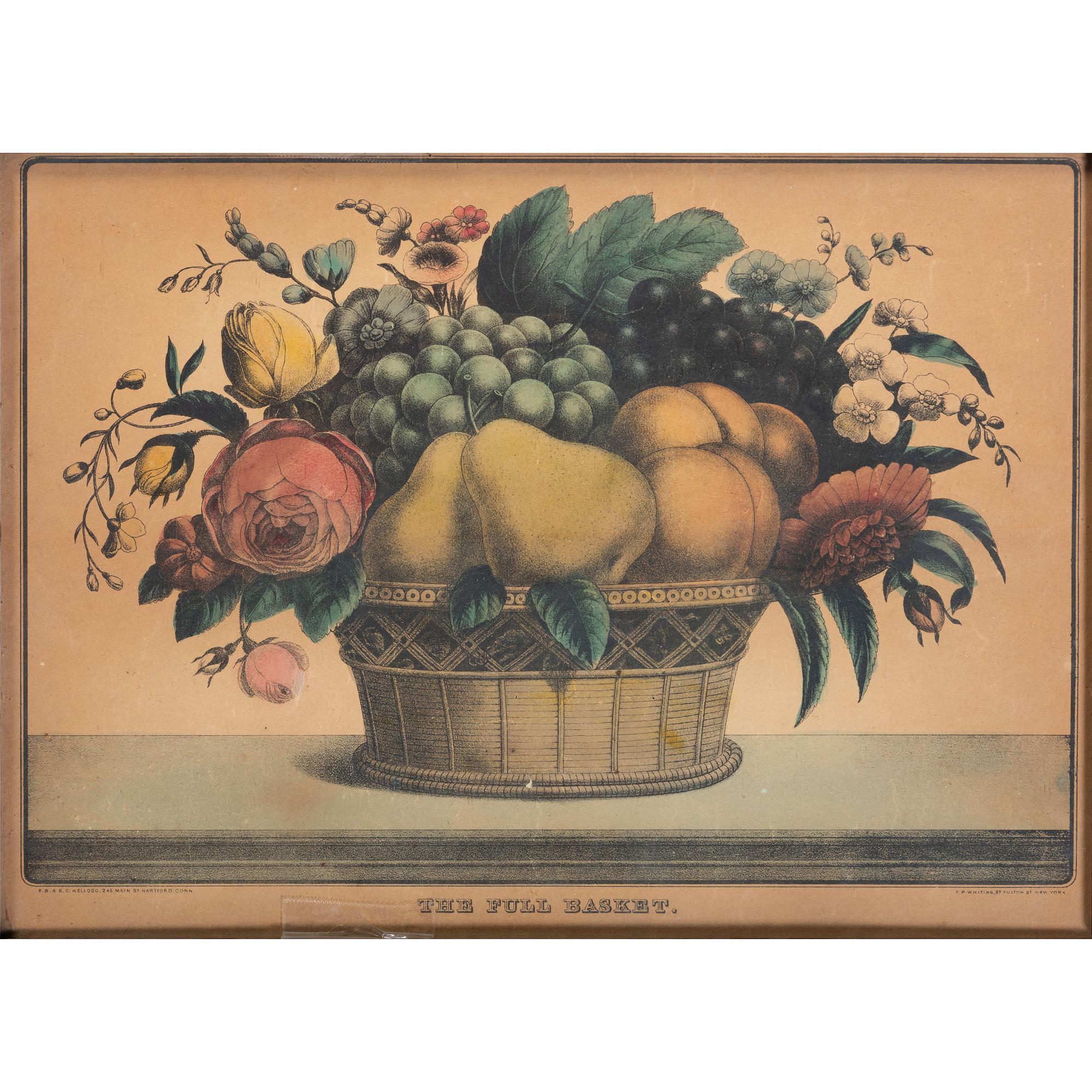 Three Framed Lithographs Including Currier & Ives and E.C. Kellogg