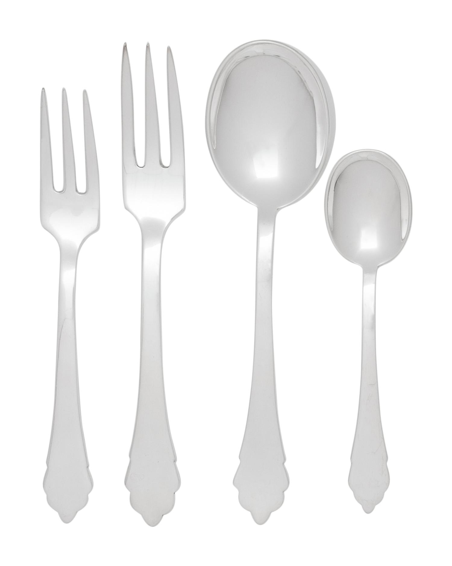 An American Silver-Plate Flatware Service