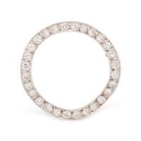 DIAMOND CIRCLE BROOCH