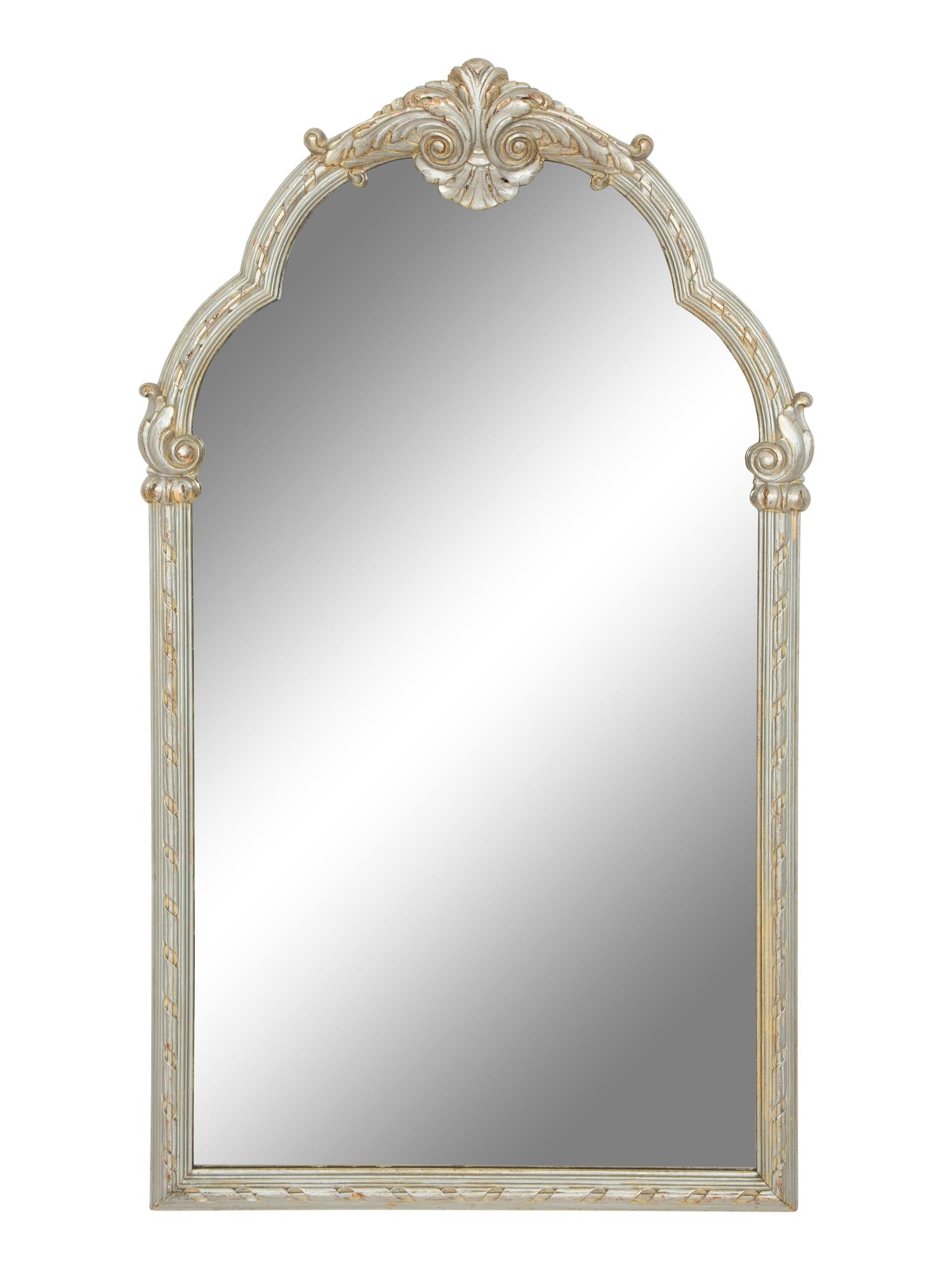 A Silvered Wood Mirror