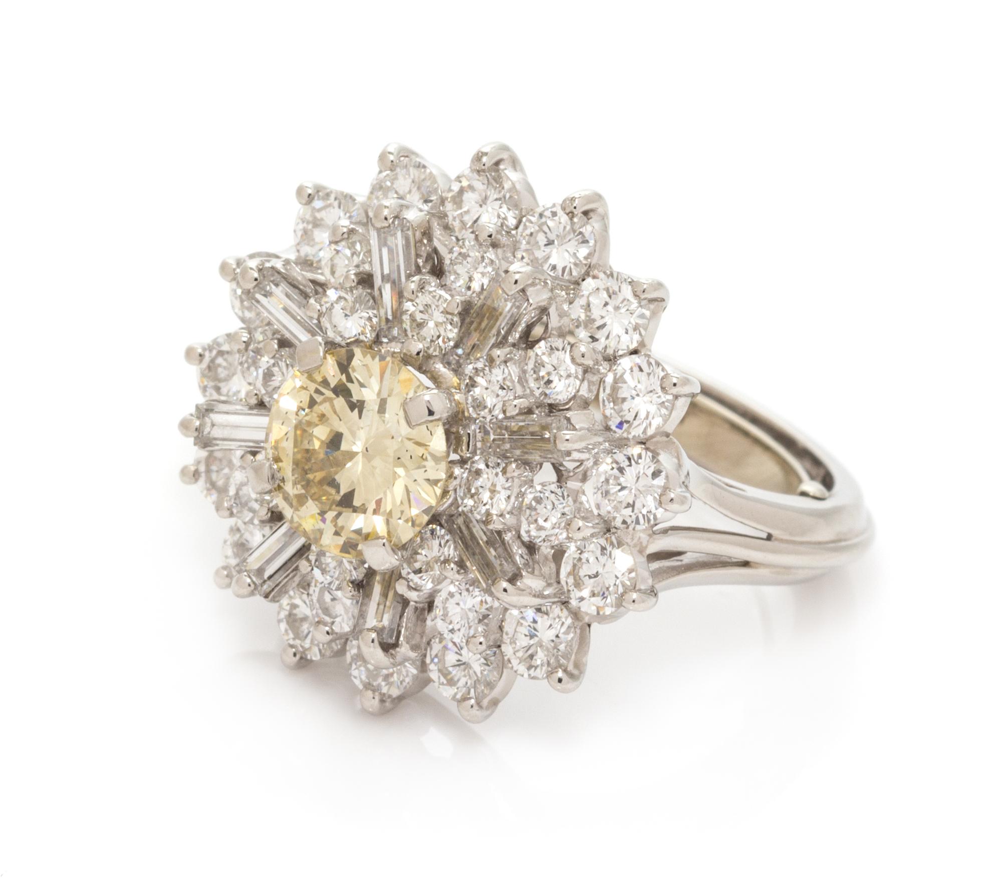 A Platinum and Diamond Ring, 7.50 dwts.