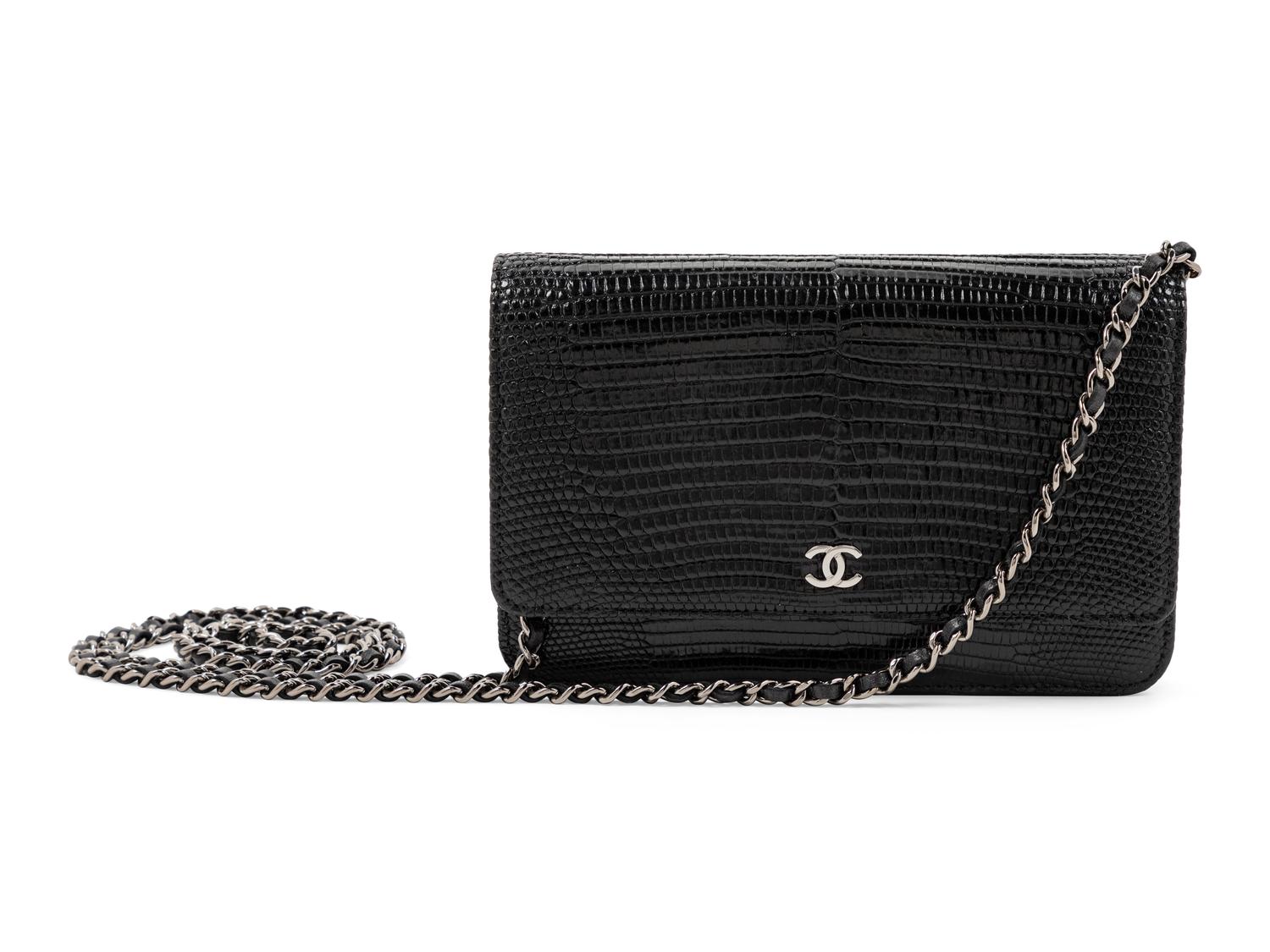 Chanel Lizard Wallet on a Chain, 2015-16