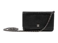 Chanel Lizard Wallet on a Chain, 2015-16