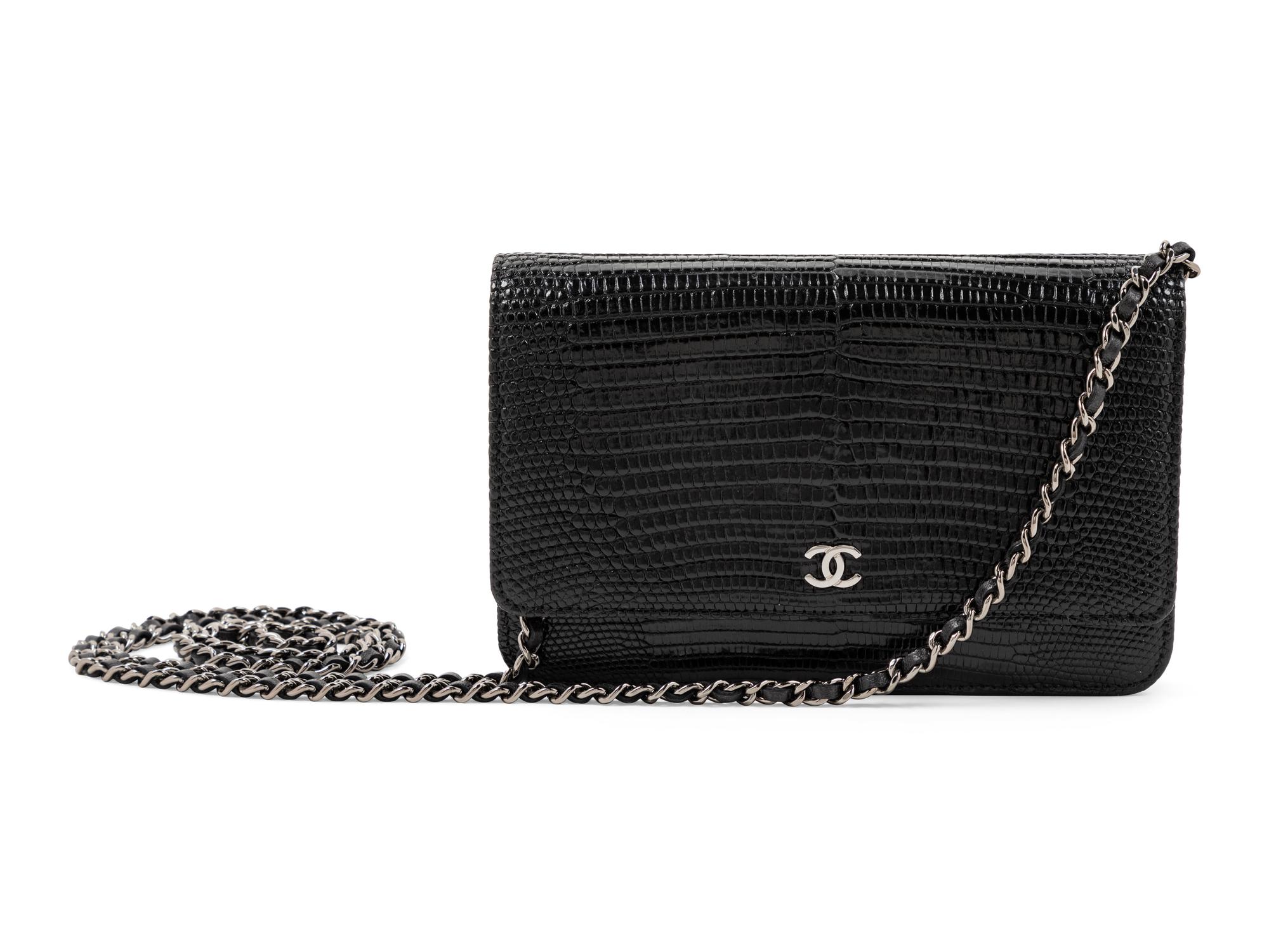 Chanel Lizard Wallet on a Chain, 2015-16
