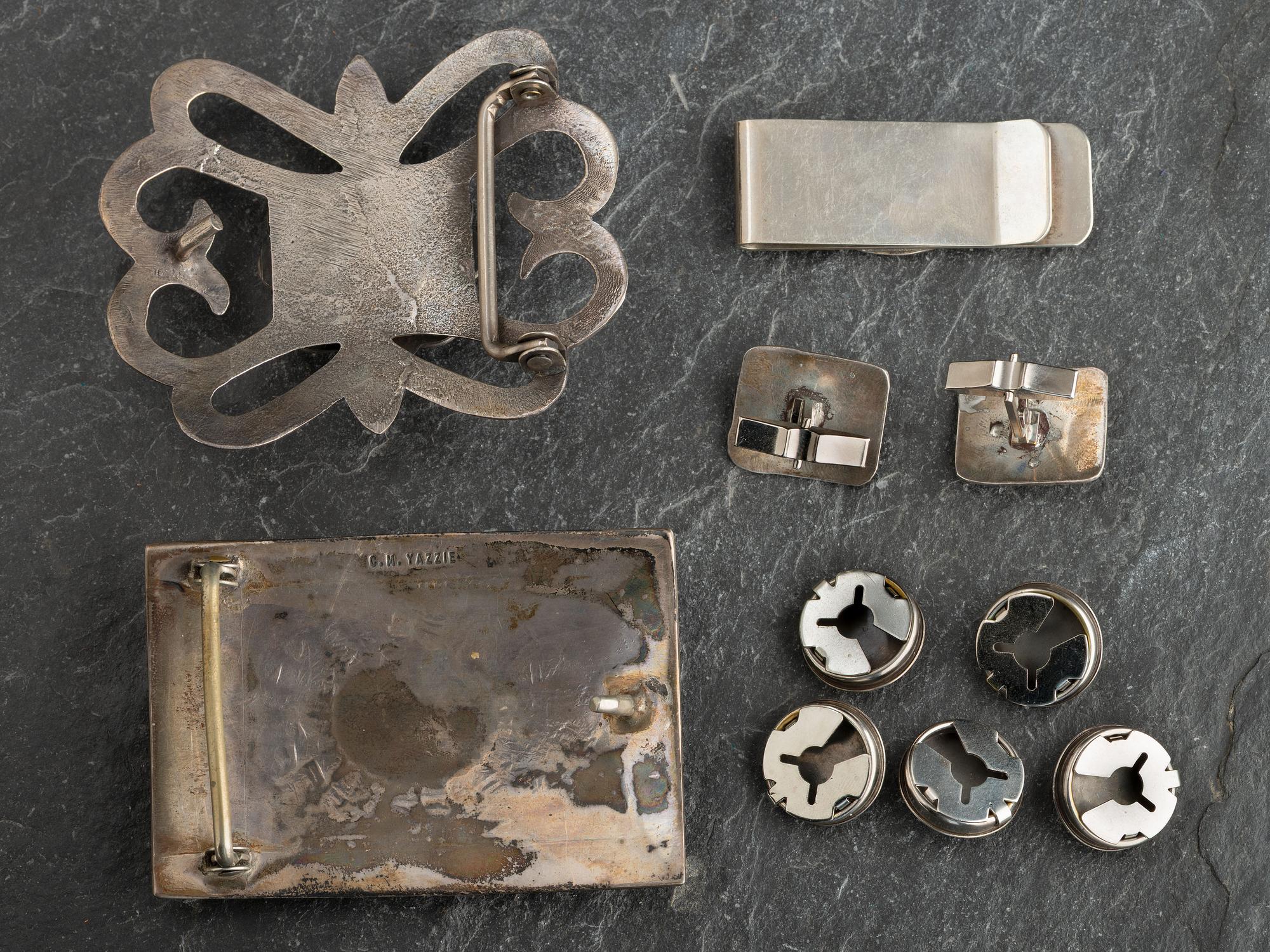 Navajo and Southwestern-style Silver Men's Wear Jewelry