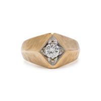 YELLOW GOLD AND DIAMOND RING