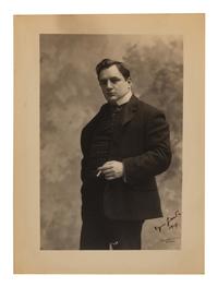 GIRALDONI, Eugenio (1871-1924). Black and white photographic portrait, signed (“Eugenio Giraldoni”), Milan, 1907.