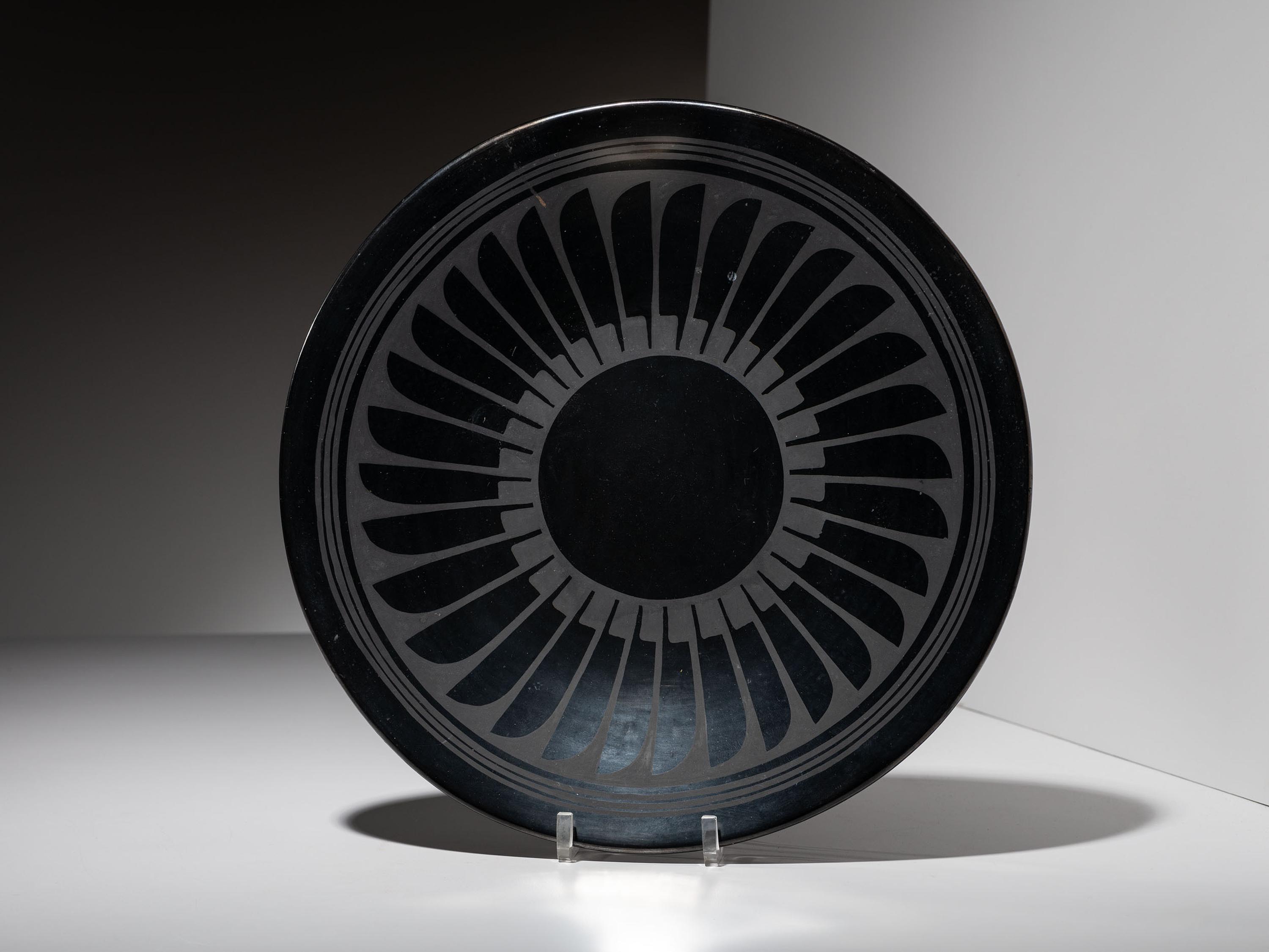 Blackware Plate, with Gunmetal Finish 1943-1956