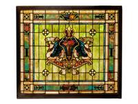 A Rudy Bros. Stained Glass Window Panel
