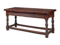 An English Baroque Style Oak Extension Table