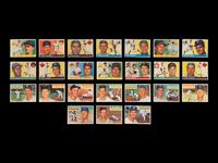 A Group of 140 1955 and 1956 Topps Baseball Cards Including Multiple Hall of Famers and High Numbers,