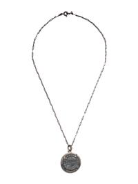 A Roman Bronze Coin set in a Modern Mount and Chain