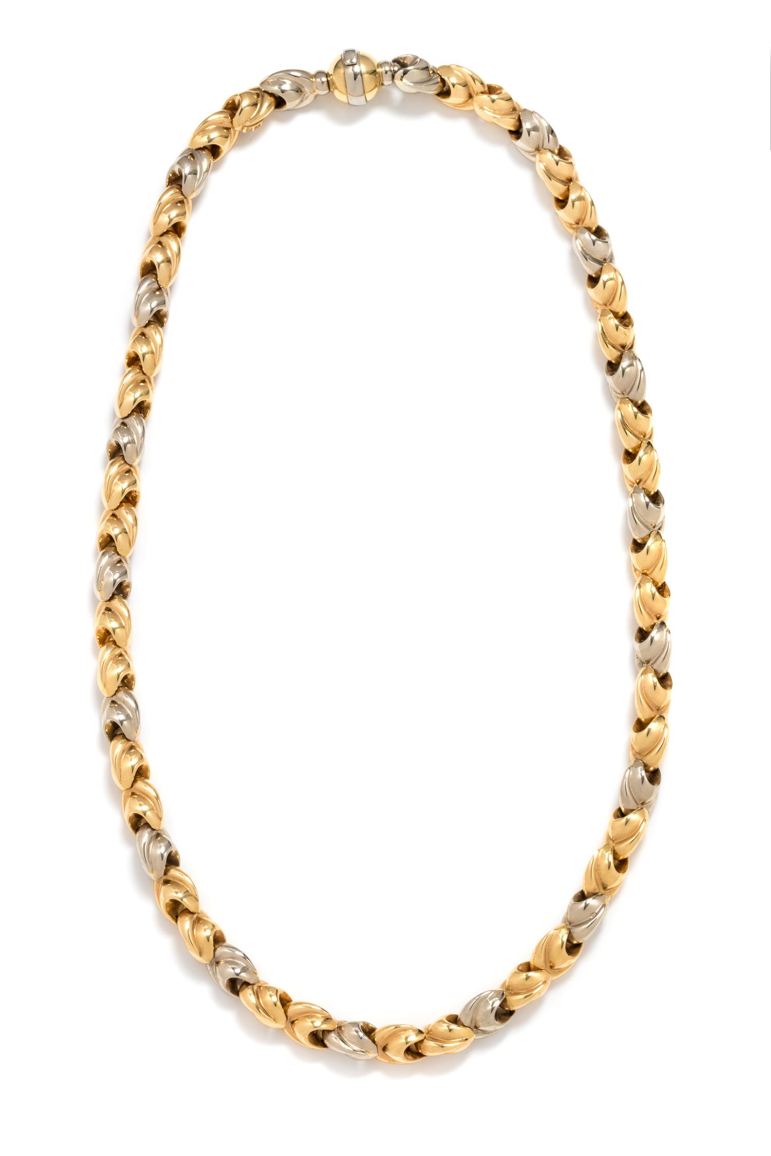 BICOLOR GOLD NECKLACE